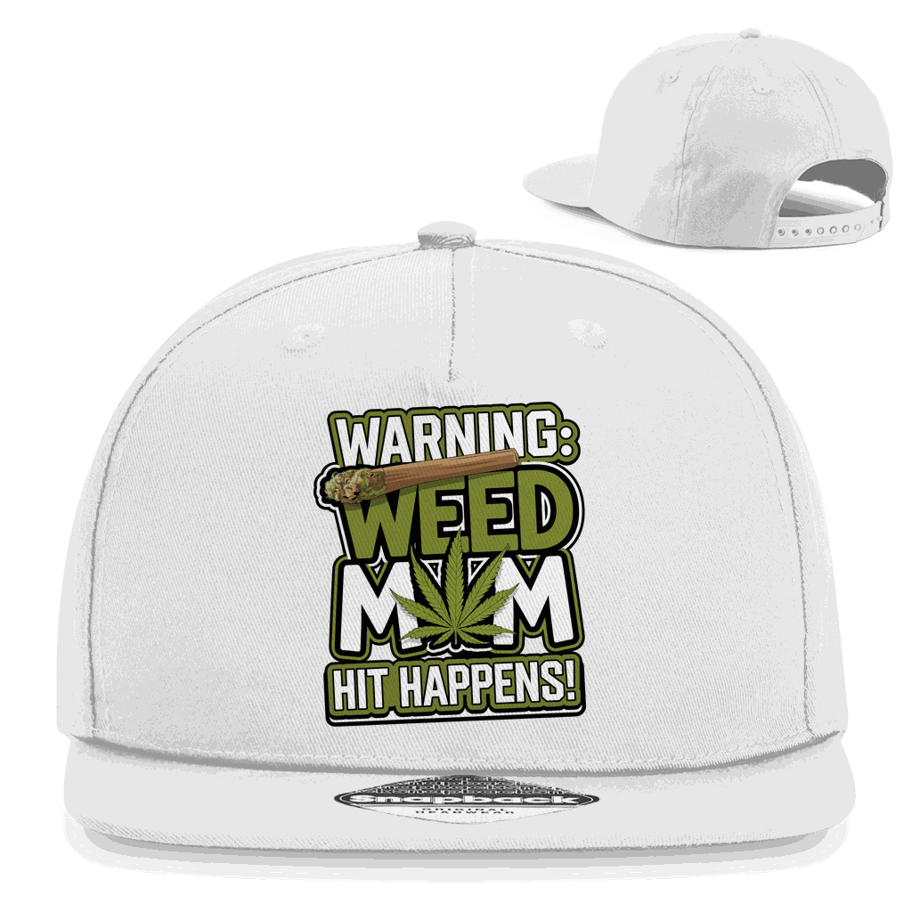 Snapback Rapper Cap - Warning Weed Mom | Division420®