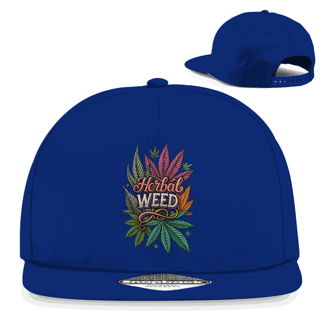 Snapback Rapper Cap - Herbal Weed | Division420®