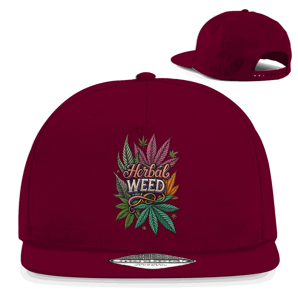 Snapback Rapper Cap - Herbal Weed | Division420®