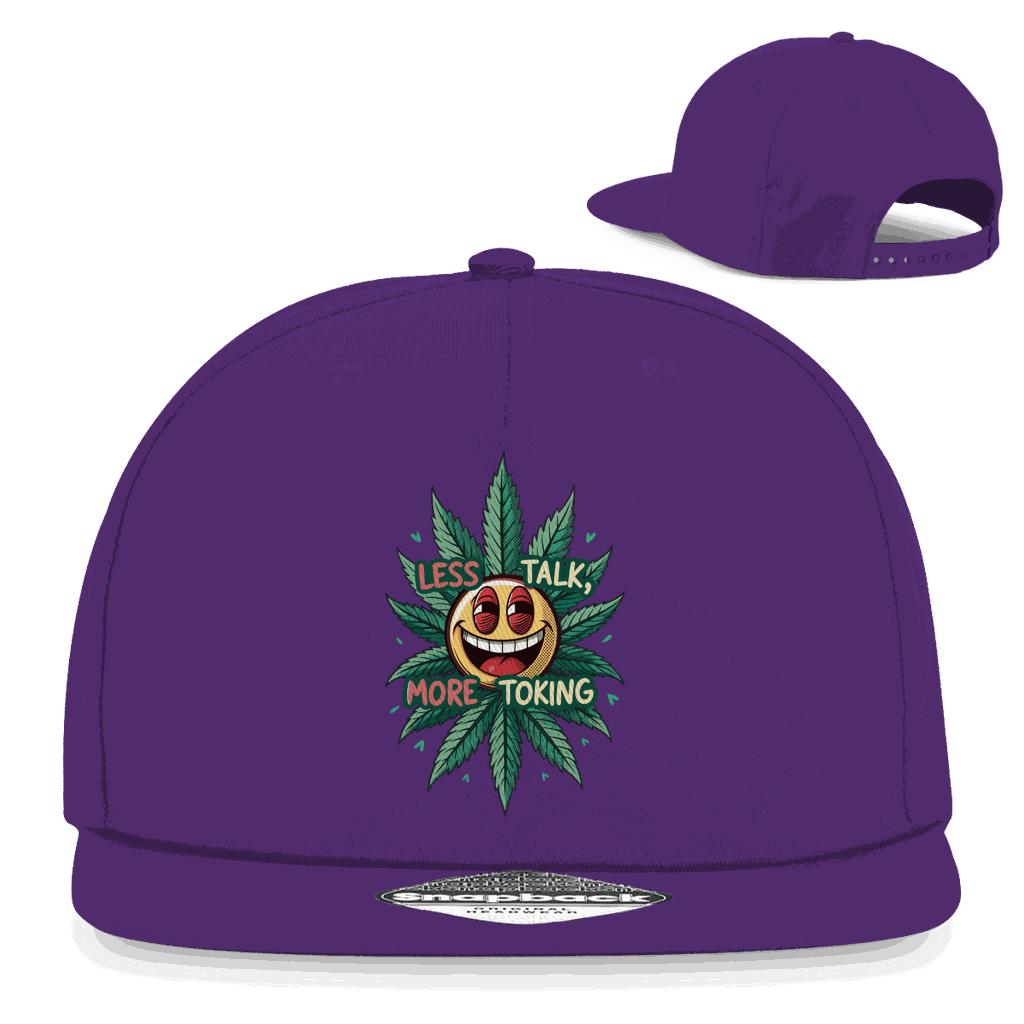 Snapback Rapper Cap - Less talk, more toking | Division420®