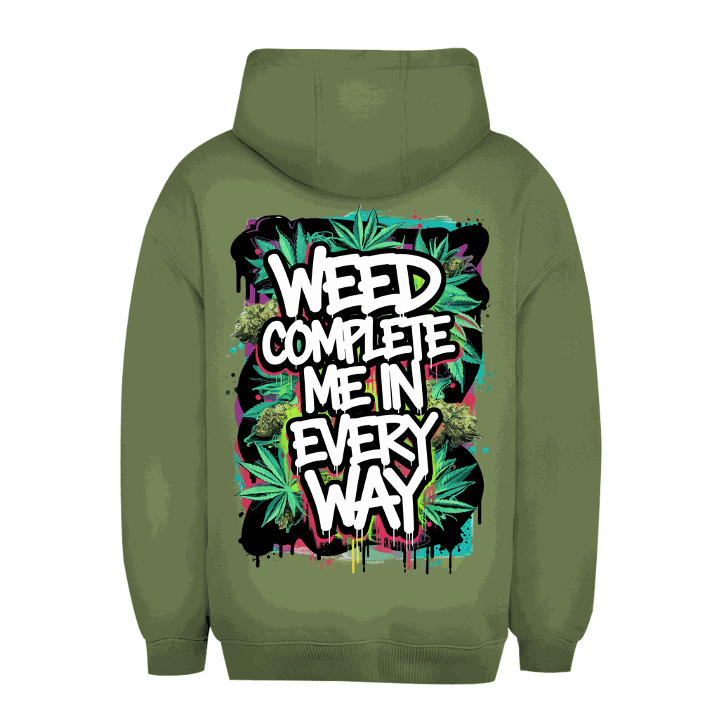 Unisex Oversize Hoodie - Weed complete me | Division420®
