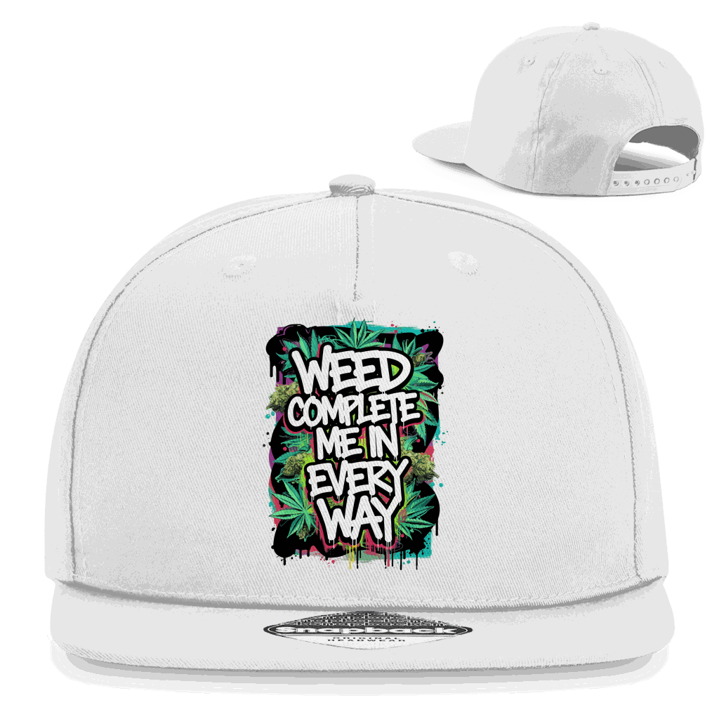 Snapback Rapper Cap - Weed complete me | Division420®