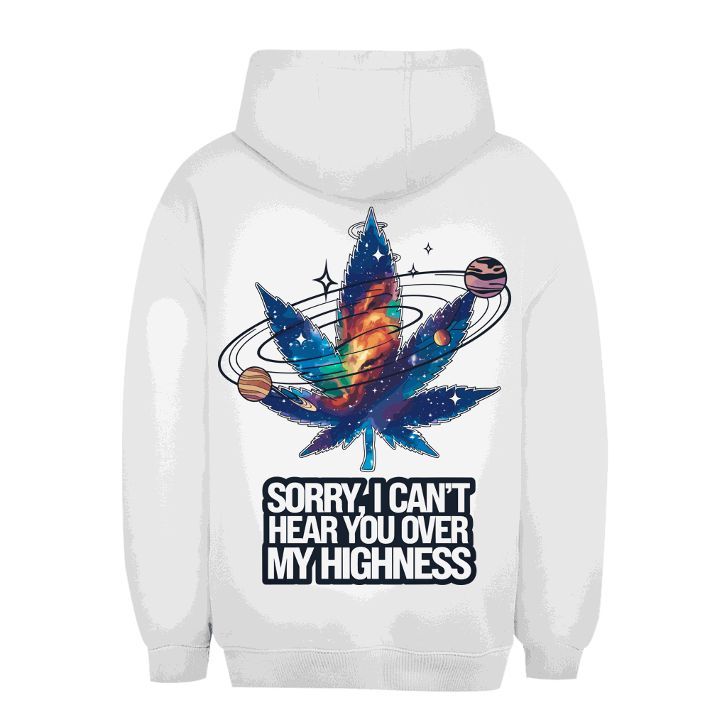 Unisex Oversize Hoodie von Division420 in Schwarz mit Kängurutasche und Kordelzugkapuze
