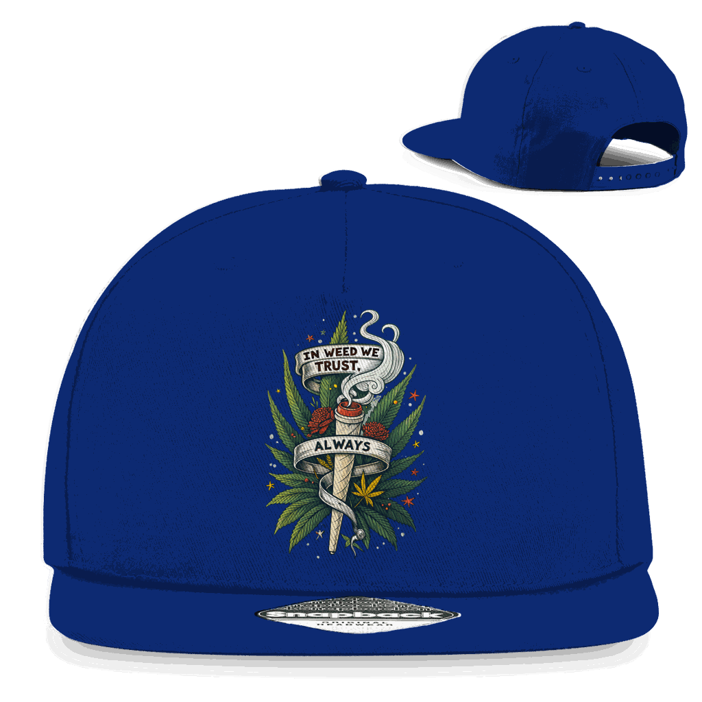 Snapback Rapper Cap - In weed we trust, always! | Division420®
