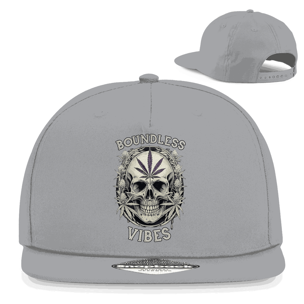 Division420 Snapback Cap Boundless Vibes aus Baumwoll-Twill mit flachem Schirm und Snapback-Verschluss