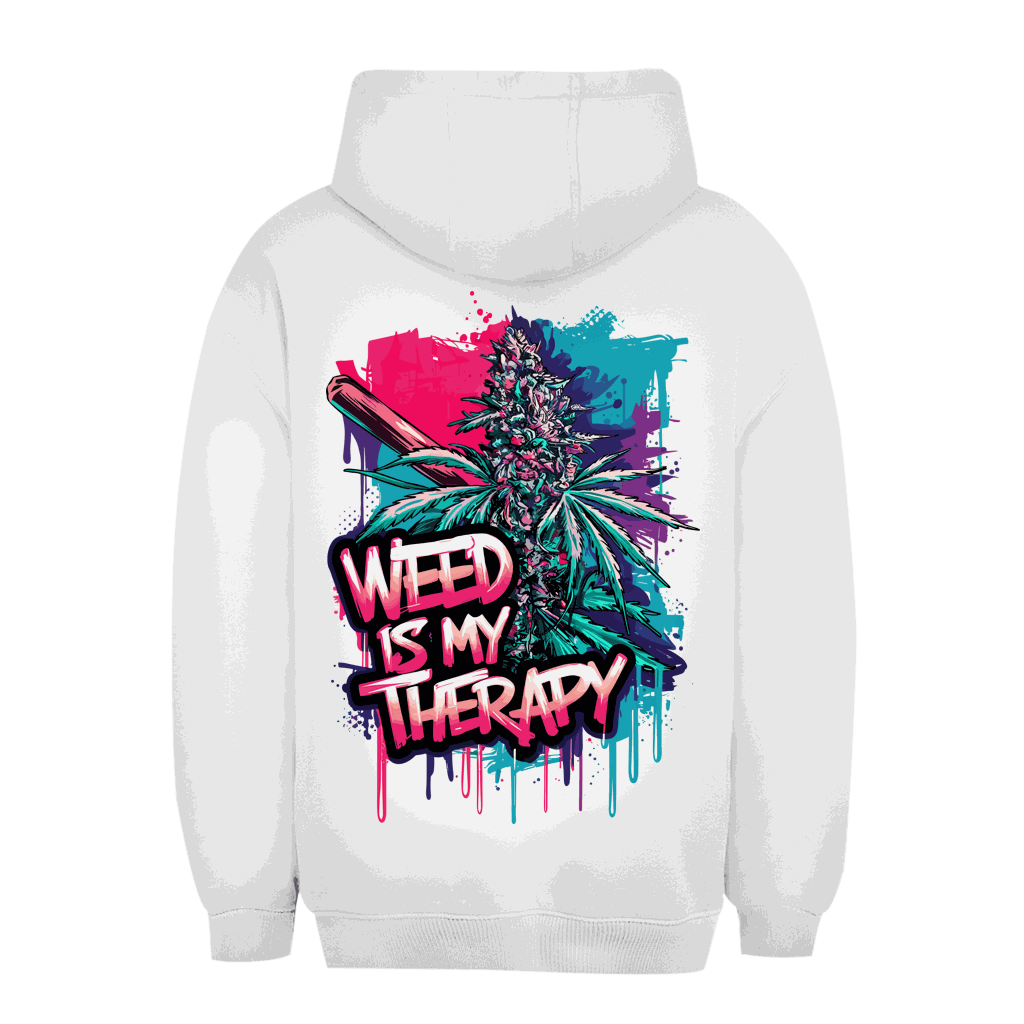 Unisex Oversize Hoodie - Weed is my Therapy | Division420®