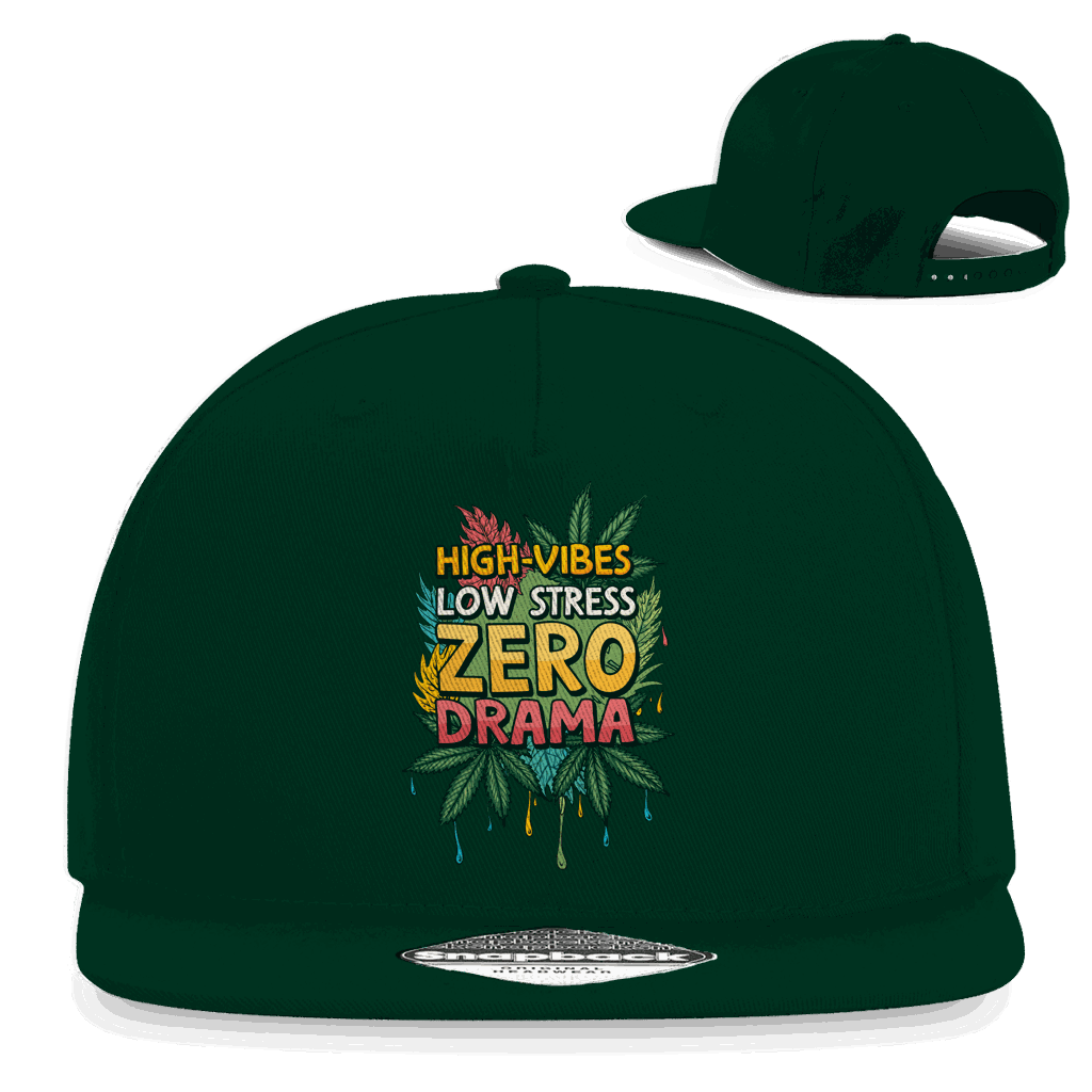 Snapback Rapper Cap - High-Vibes, low stress, zero drama | Division420®