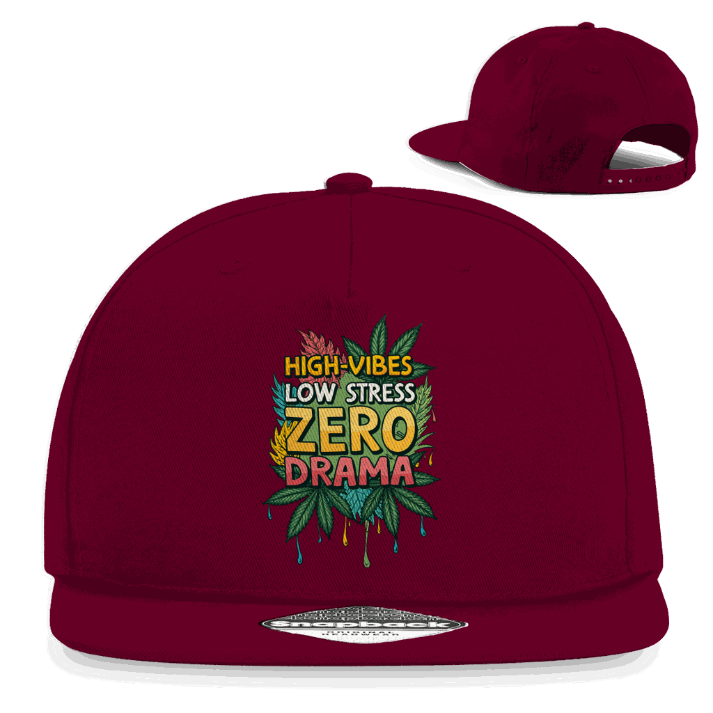 Snapback Rapper Cap - High-Vibes, low stress, zero drama | Division420®