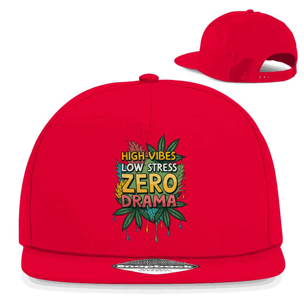Snapback Rapper Cap - High-Vibes, low stress, zero drama | Division420®