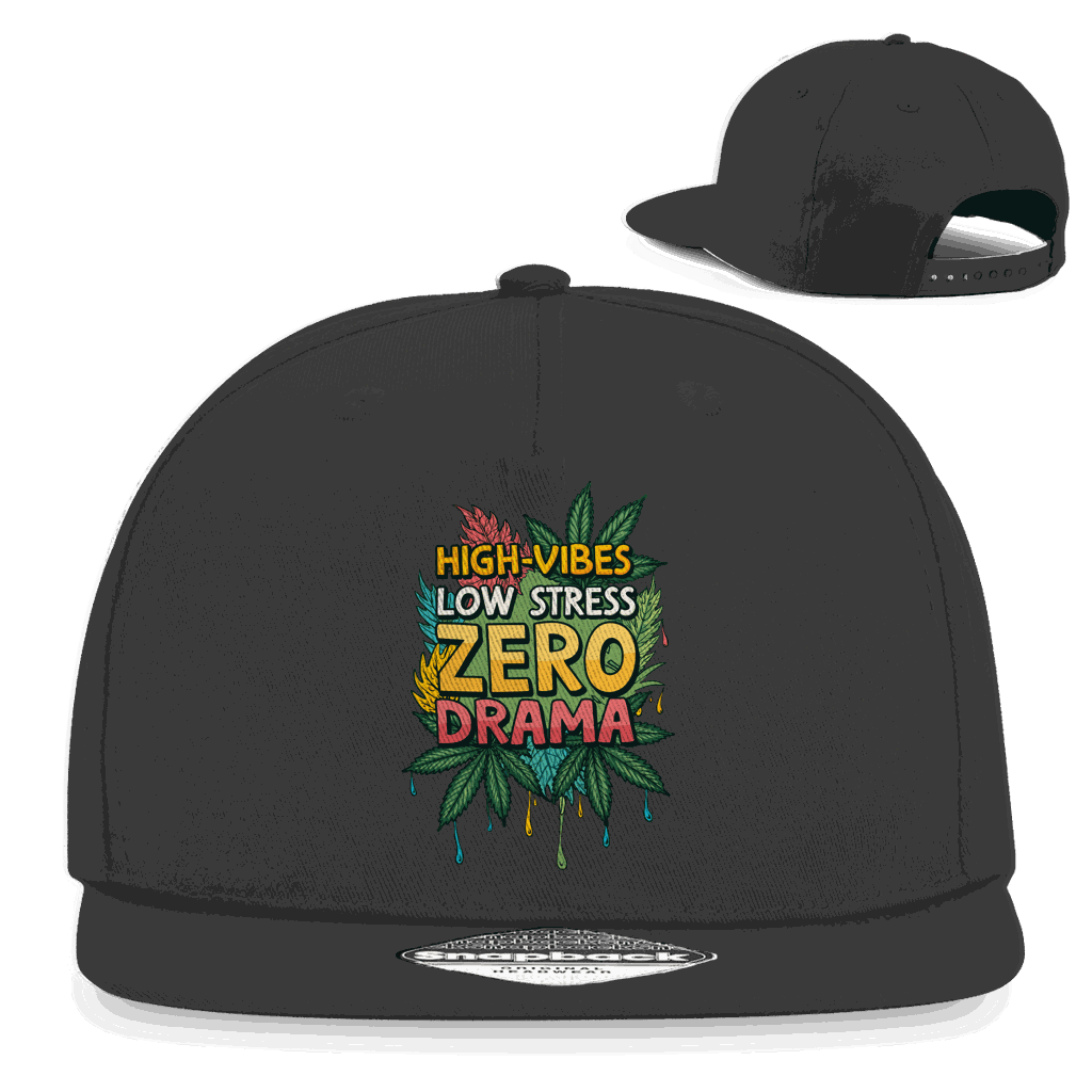 Snapback Rapper Cap - High-Vibes, low stress, zero drama | Division420®
