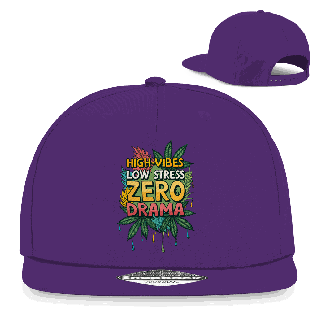 Snapback Rapper Cap - High-Vibes, low stress, zero drama | Division420®