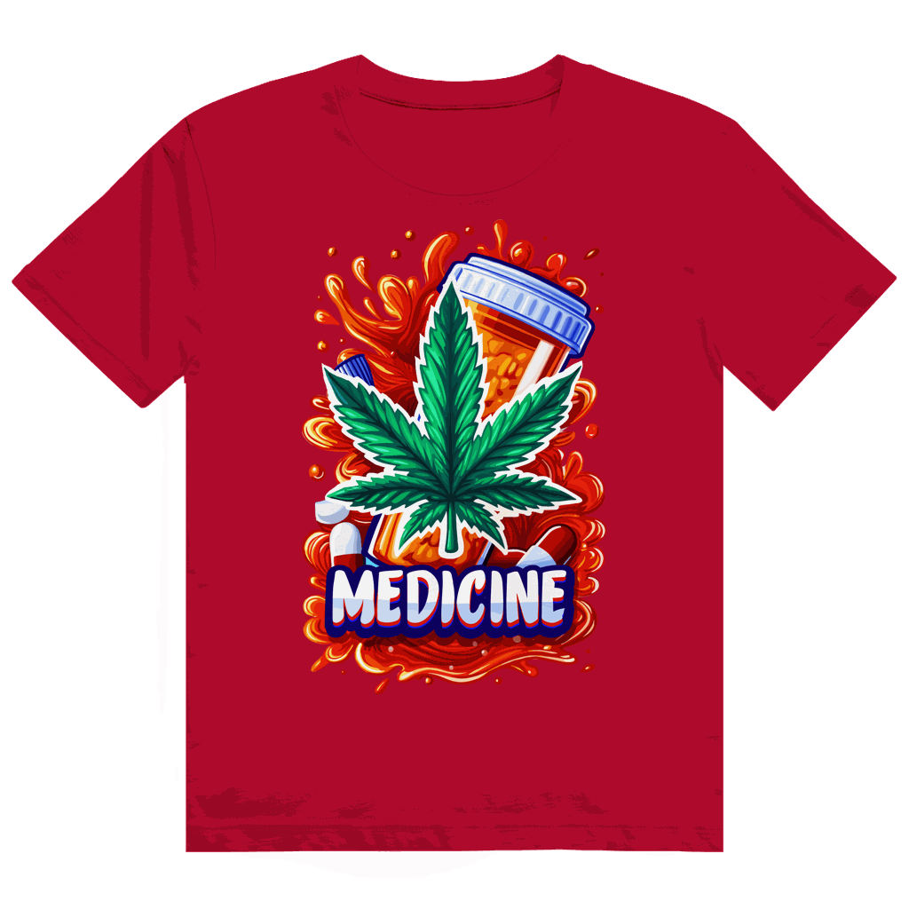 Heavy Cotton T-Shirt - Medicine Weed | Division420®
