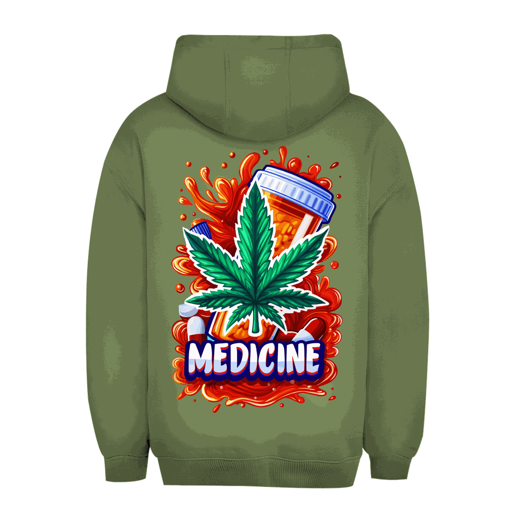 Unisex Oversize Hoodie - Medicine Weed | Division420®