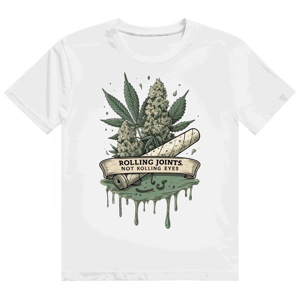 Heavy Cotton T-Shirt size chart by Division420 for Rolling Joints design