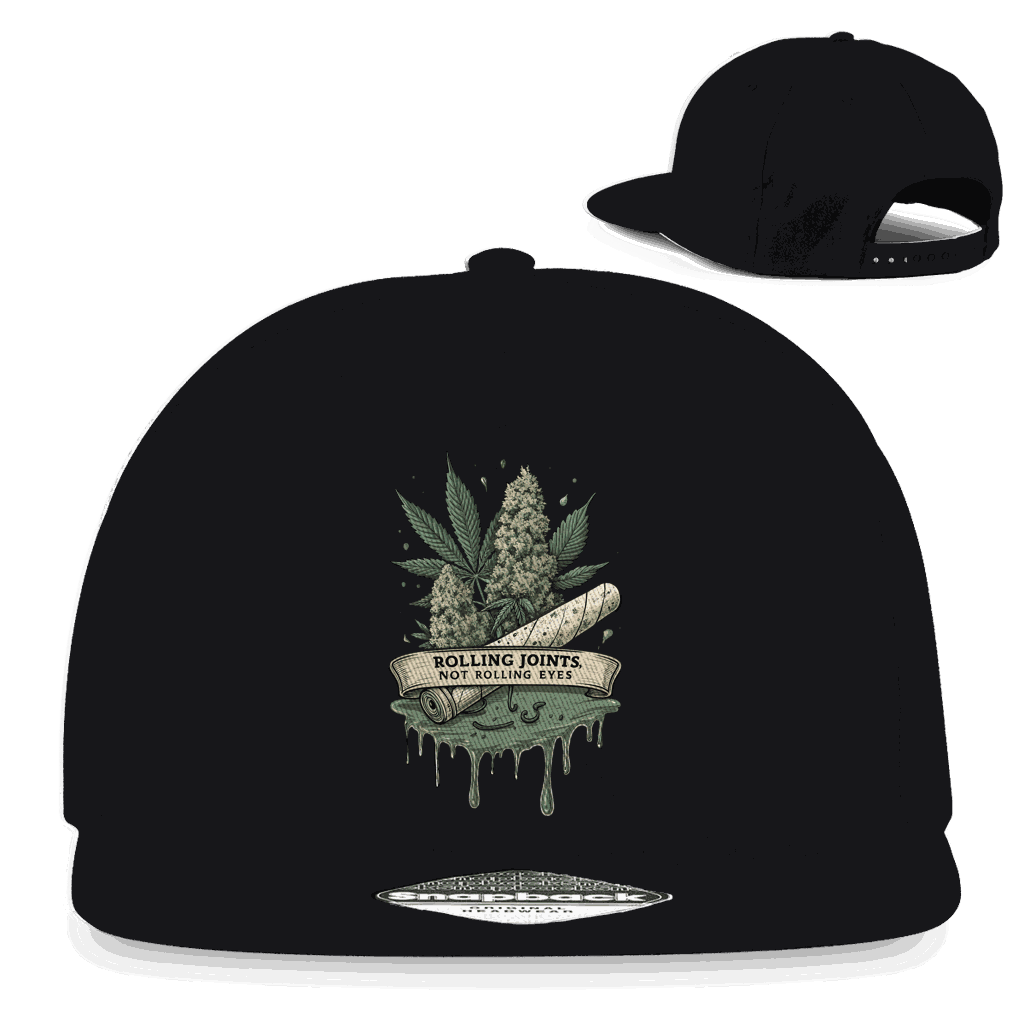 Snapback Rapper Cap - Rolling Joints | Division420®