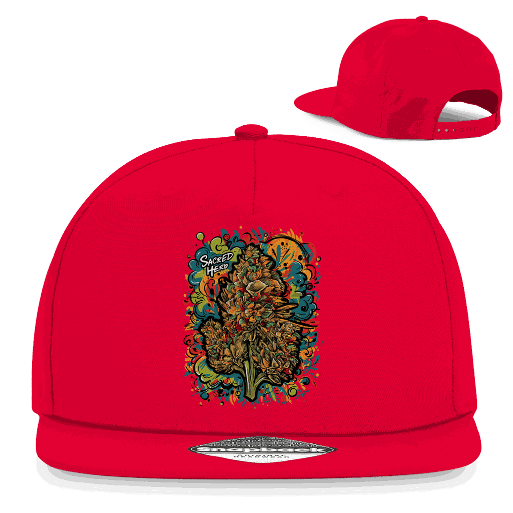Division420 Snapback Cap Sacred Hero mit 5-Panel Design und Retro Snapback-Verschluss