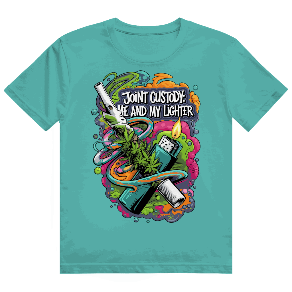 Division420 Heavy Cotton T-Shirt mit Joint Custody Print und hochwertiger Baumwolle