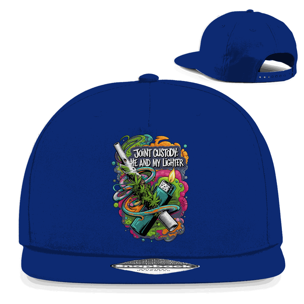 Snapback Rapper Cap - Joint Custody: me and my lighter | Division420®