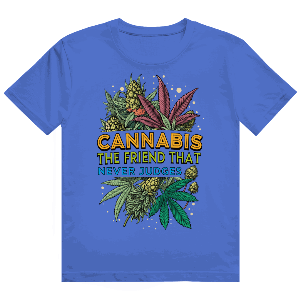 Heavy Cotton T-Shirt - Cannabis, The friend that never judges | Division420®