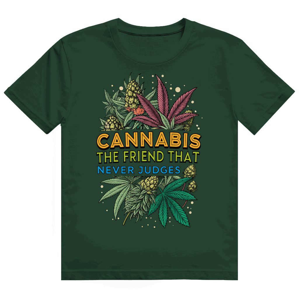 Heavy Cotton T-Shirt - Cannabis, The friend that never judges | Division420®