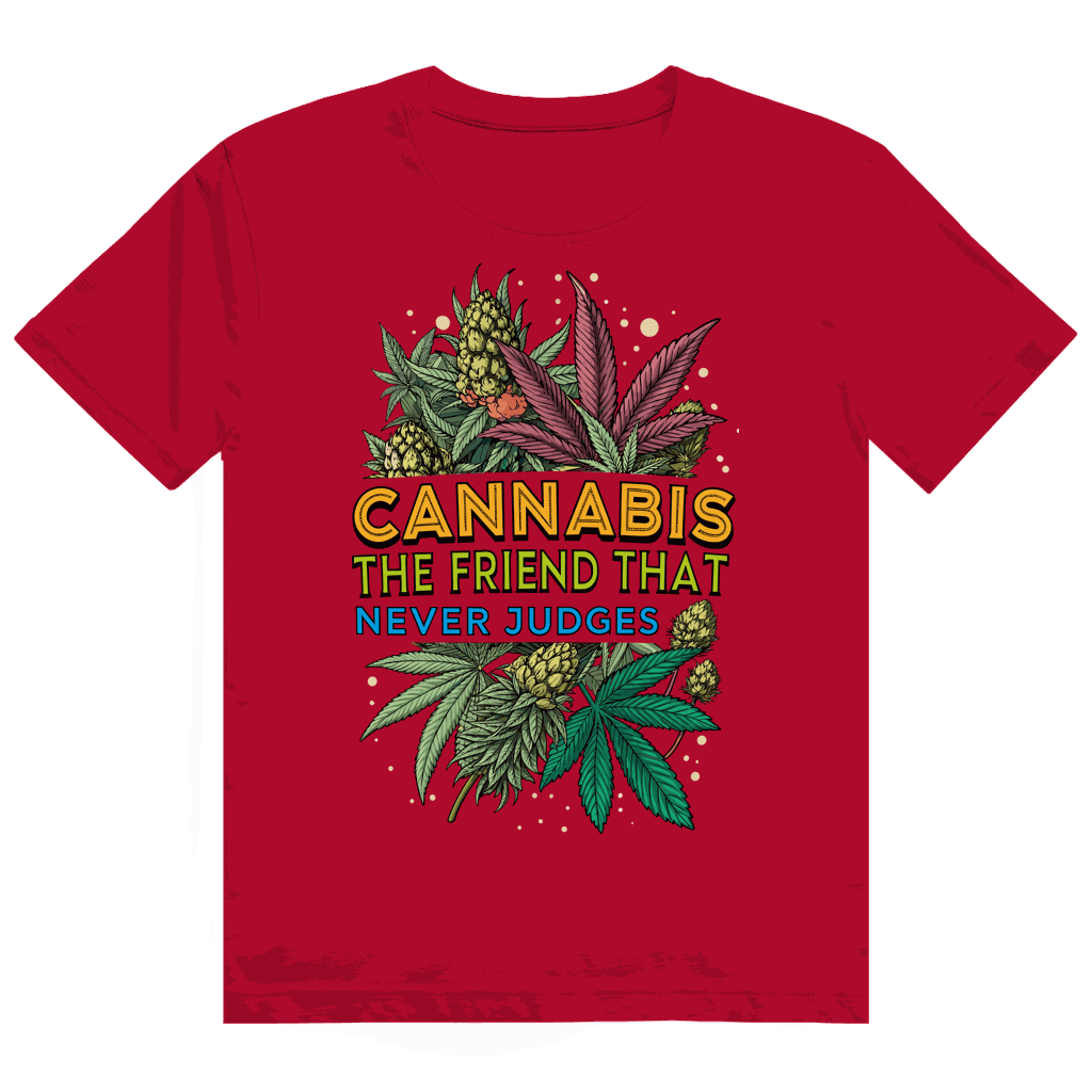 Heavy Cotton T-Shirt - Cannabis, The friend that never judges | Division420®