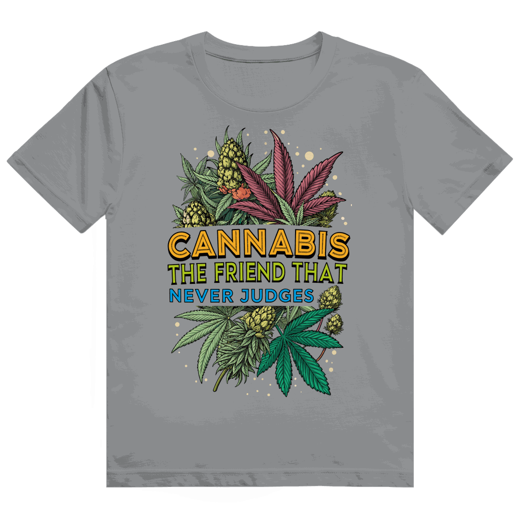 Heavy Cotton T-Shirt - Cannabis, The friend that never judges | Division420®