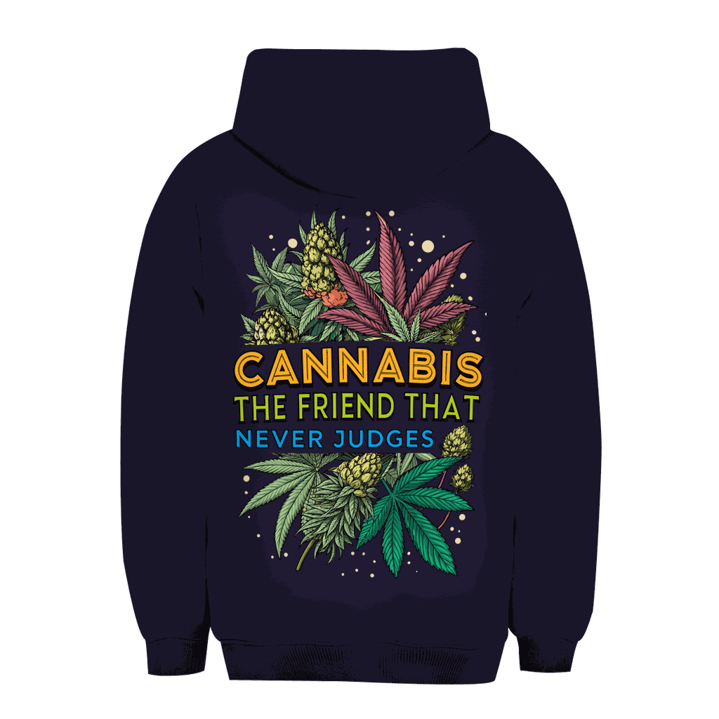 Unisex Oversize Hoodie - Cannabis, The friend that never judges | Division420®