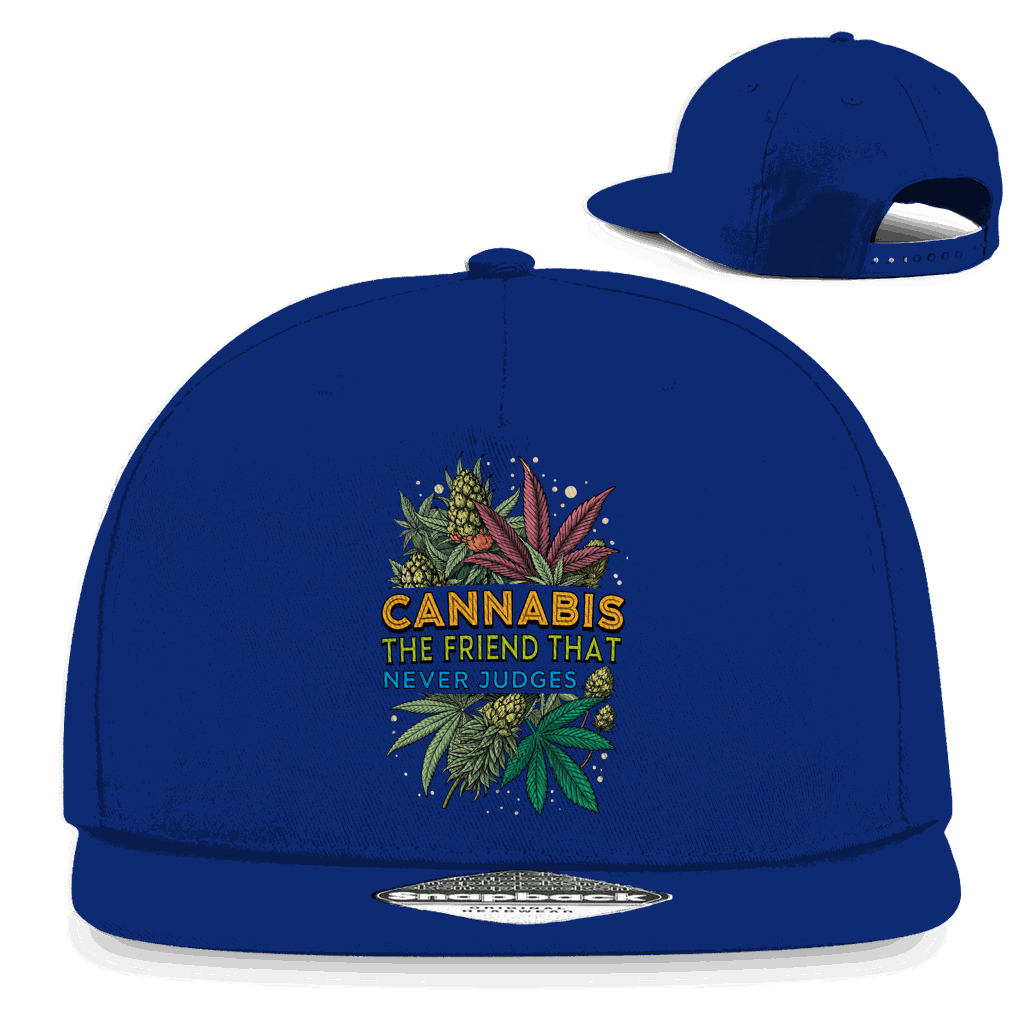 Snapback Rapper Cap - Cannabis, The friend that never judges | Division420®