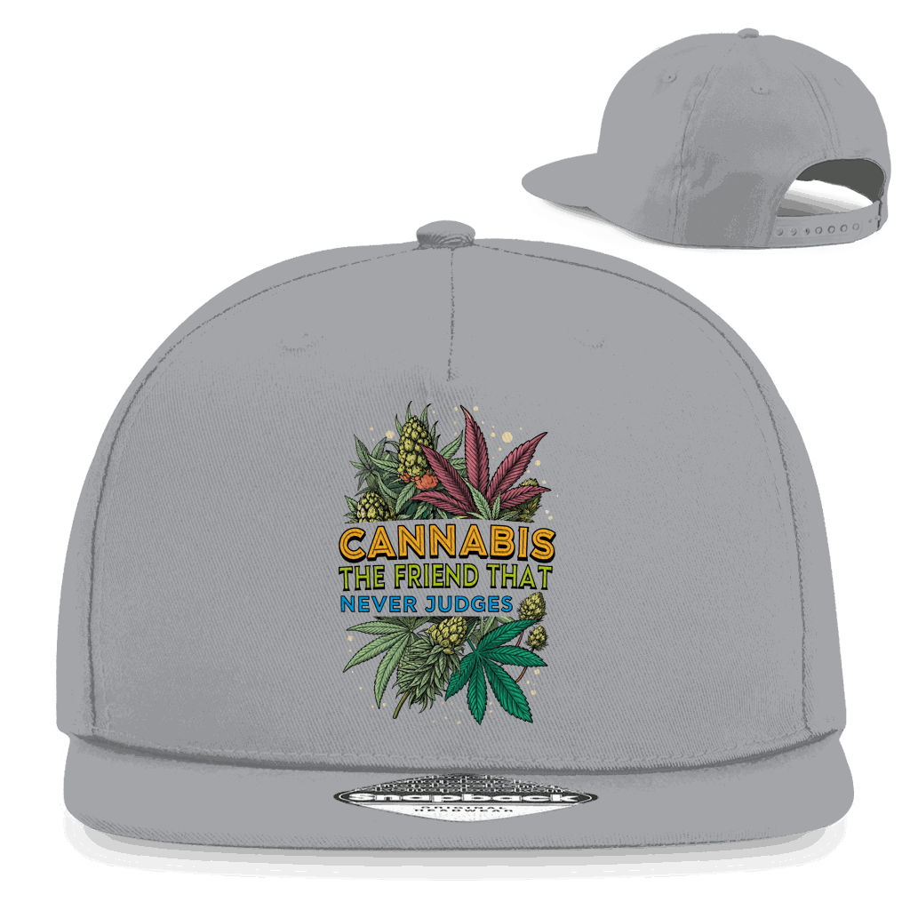 Snapback Rapper Cap - Cannabis, The friend that never judges | Division420®