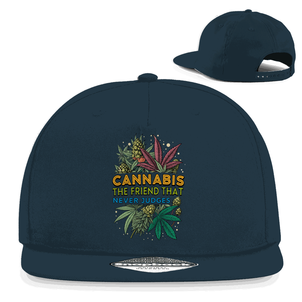 Snapback Rapper Cap - Cannabis, The friend that never judges | Division420®
