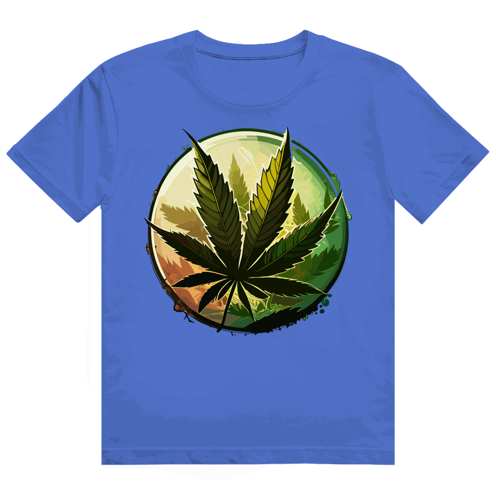 Heavy Cotton T-Shirt - Weed Leaf Art Print | Division420®
