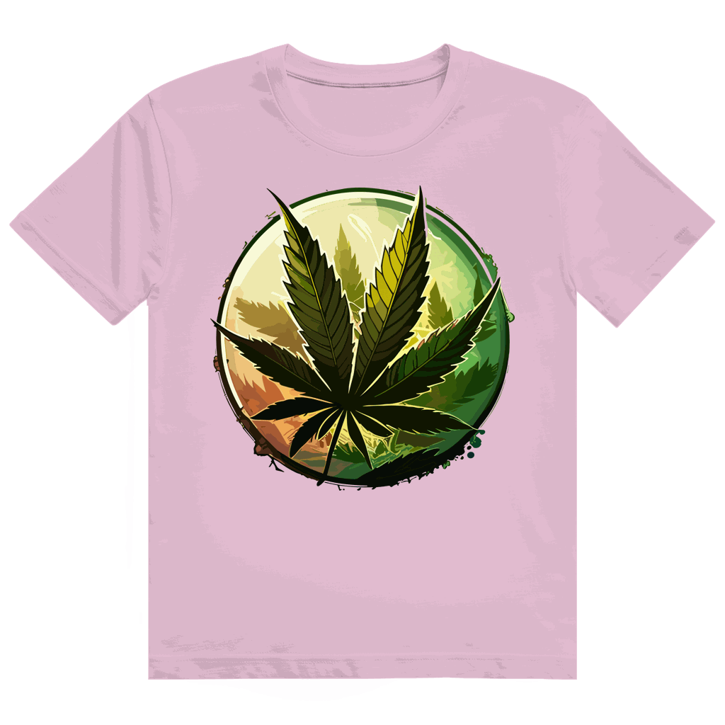 Heavy Cotton T-Shirt - Weed Leaf Art Print | Division420®