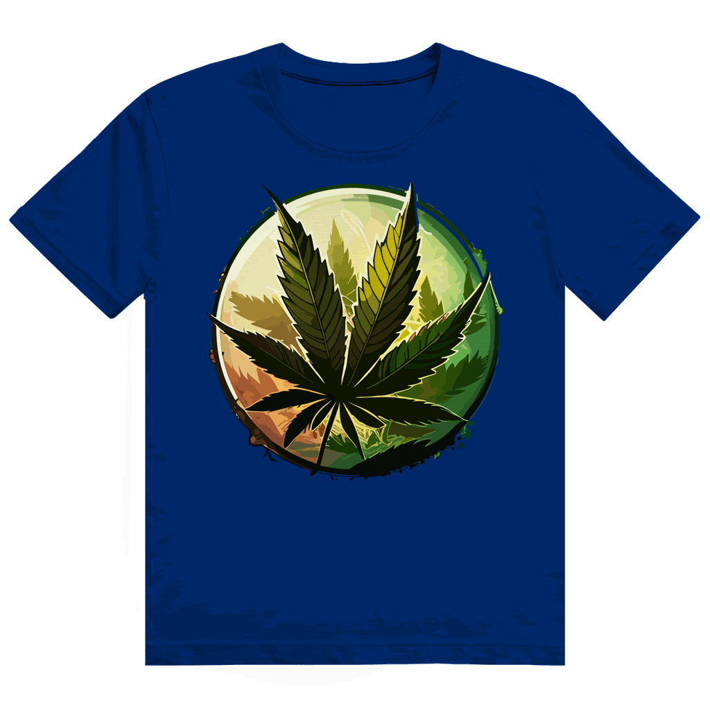 Heavy Cotton T-Shirt - Weed Leaf Art Print | Division420®