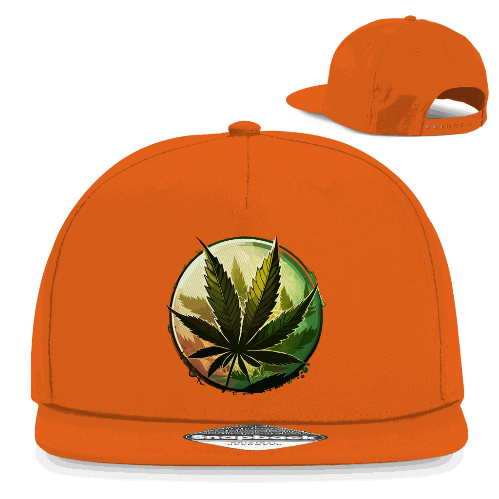 Snapback Rapper Cap - Weed Leaf Art Print | Division420®