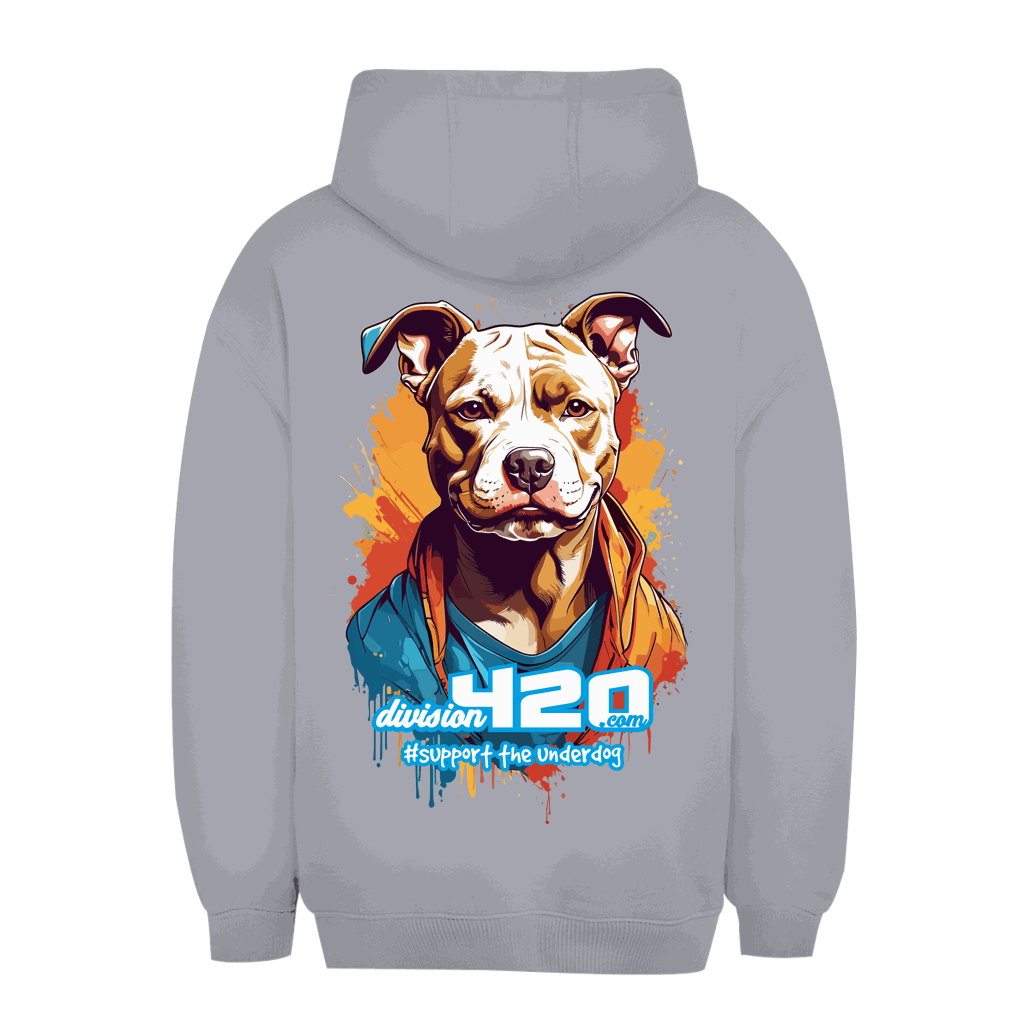 Unisex Oversize Hoodie mit Kapuze und Kängurutasche von Division420 in urbanem Stil