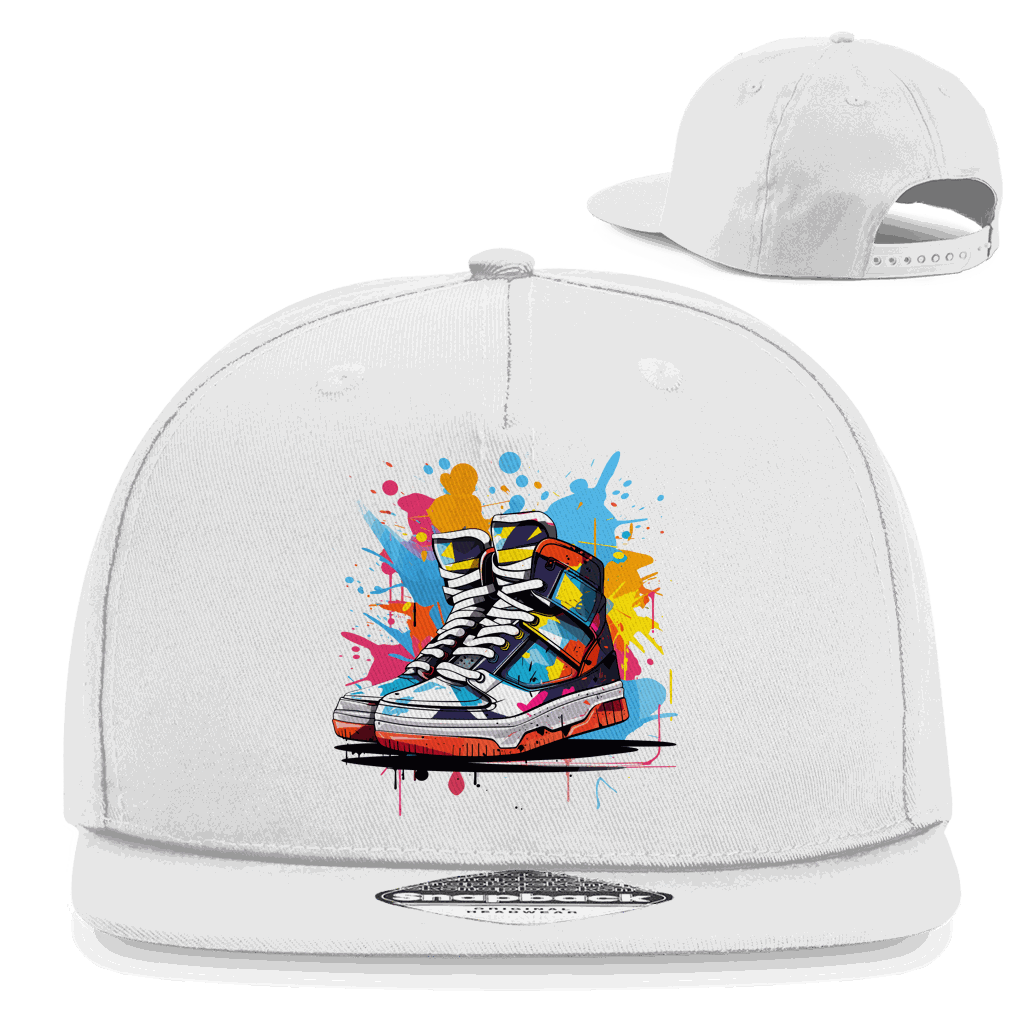 Division420 Snapback Cap aus Baumwoll-Twill mit flachem Schirm und Retro-Verschluss, urbaner Streetwear-Style