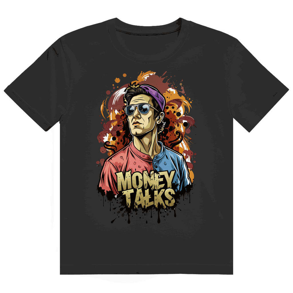 Division420 Heavy Cotton T-Shirt Money Talks in weiß mit modernem Tubular Fit und nachhaltiger Baumwolle