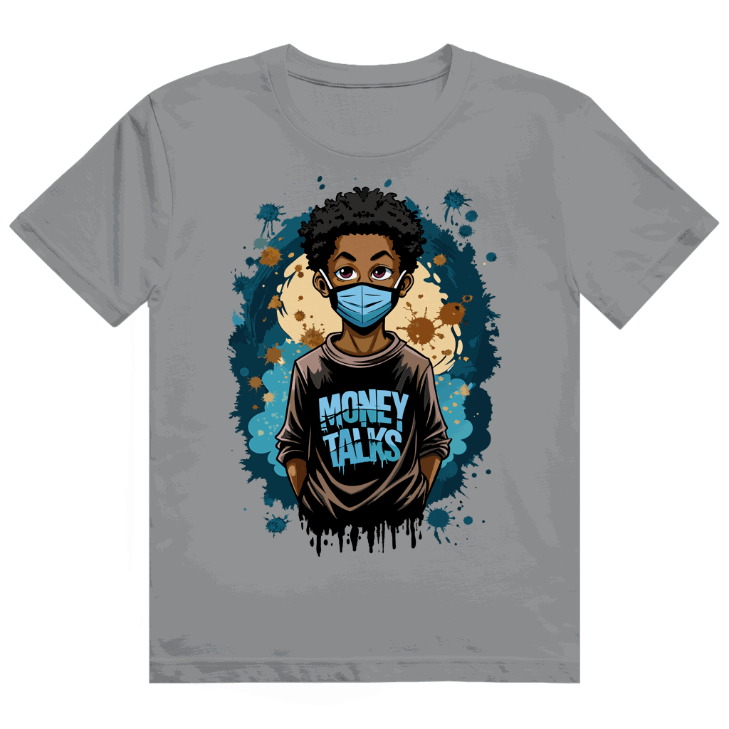 Größentabelle für Heavy Cotton T-Shirt von Division420 mit Money Talks Art Print