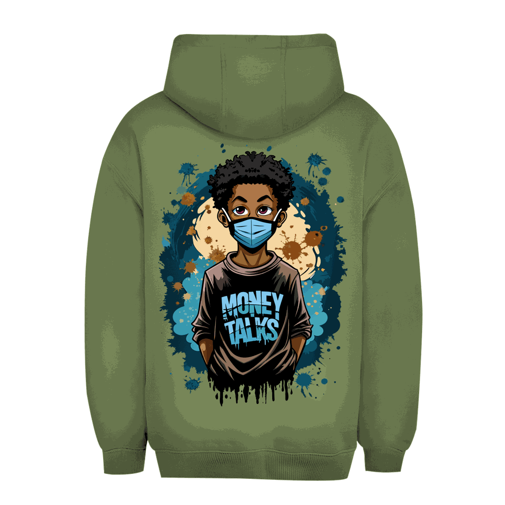 Unisex Oversize Hoodie - Money Talks Art Print | Division420®