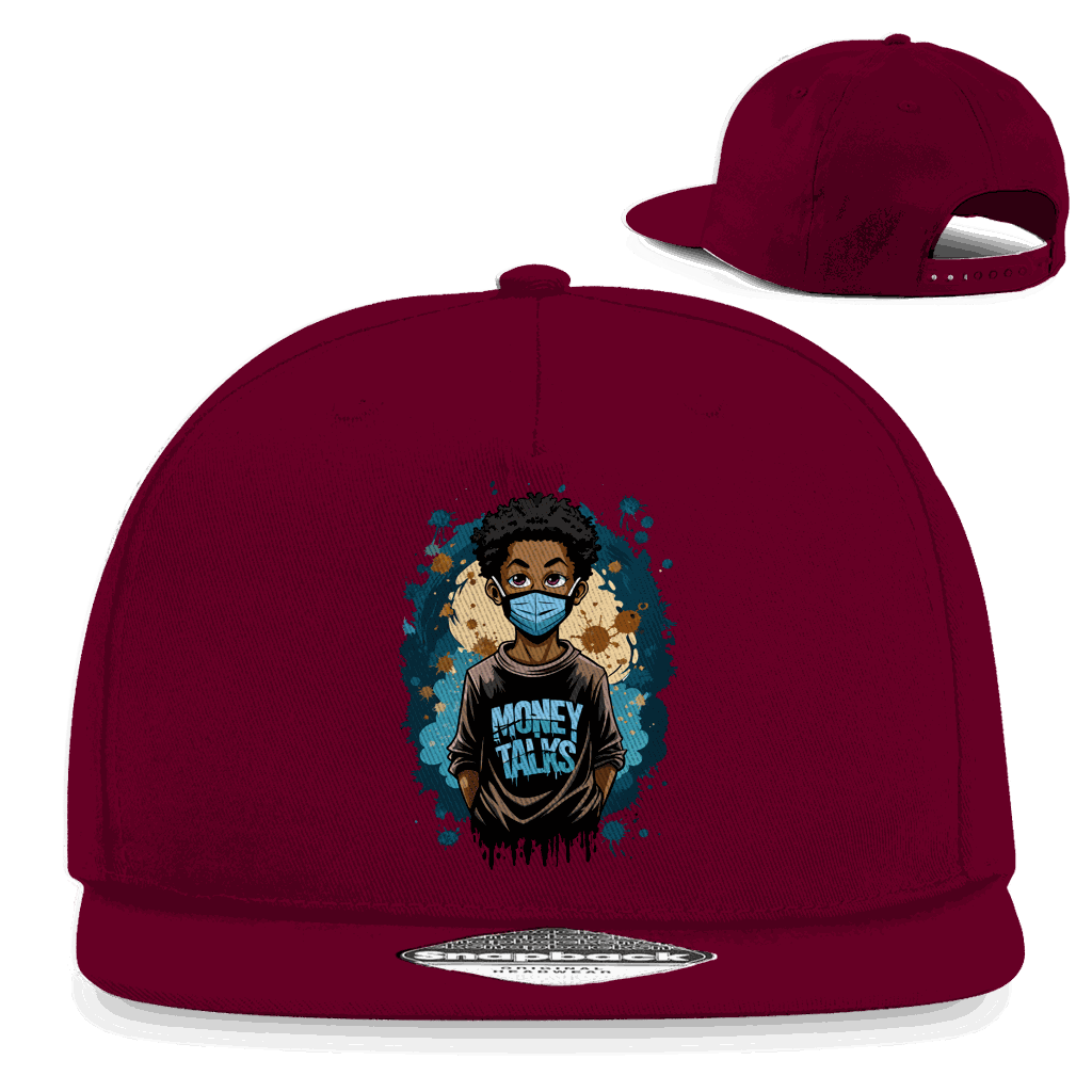 Snapback Rapper Cap - Money Talks Art Print | Division420®