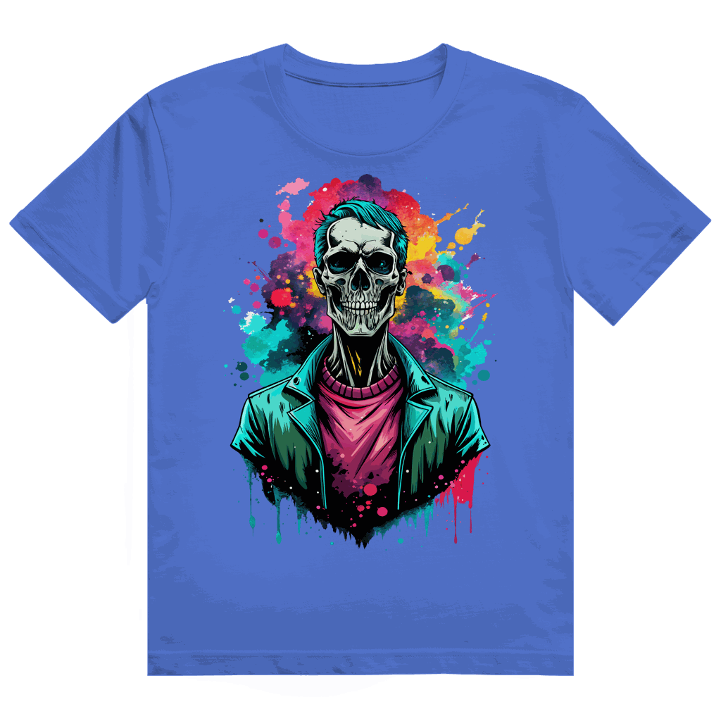 Heavy Cotton T-Shirt - Skull Print Art | Division420®