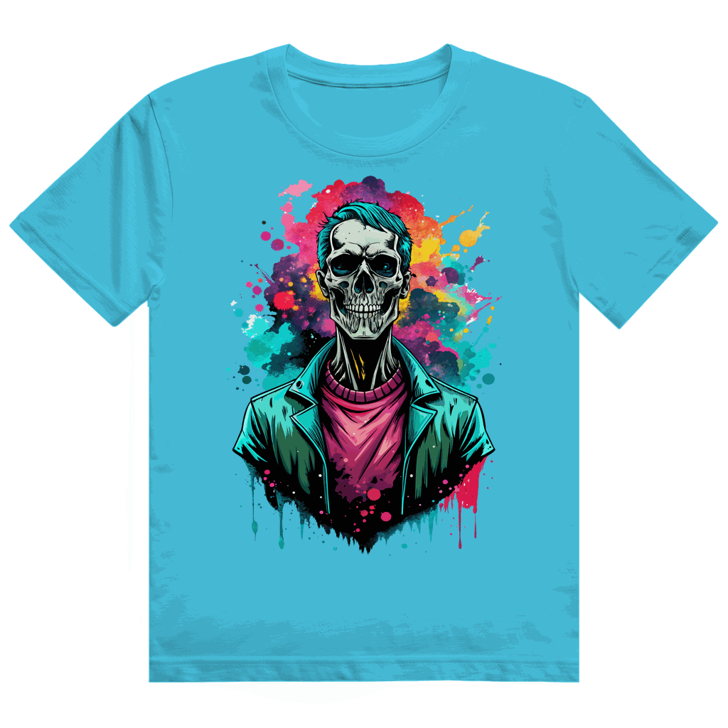 Heavy Cotton T-Shirt - Skull Print Art | Division420®