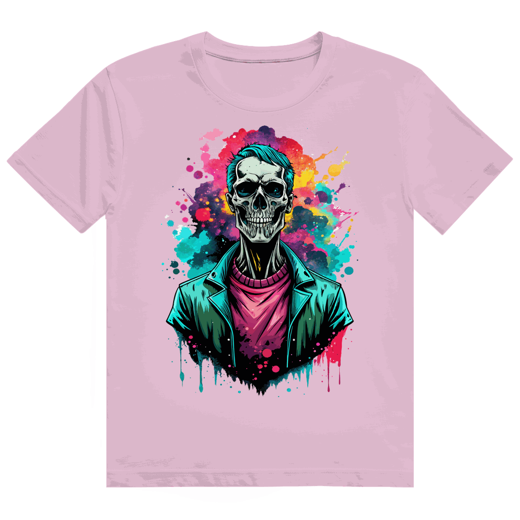 Heavy Cotton T-Shirt - Skull Print Art | Division420®