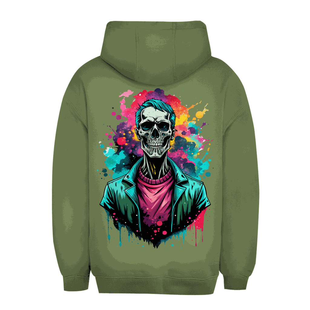 Unisex Oversize Hoodie - Skull Print Art | Division420®