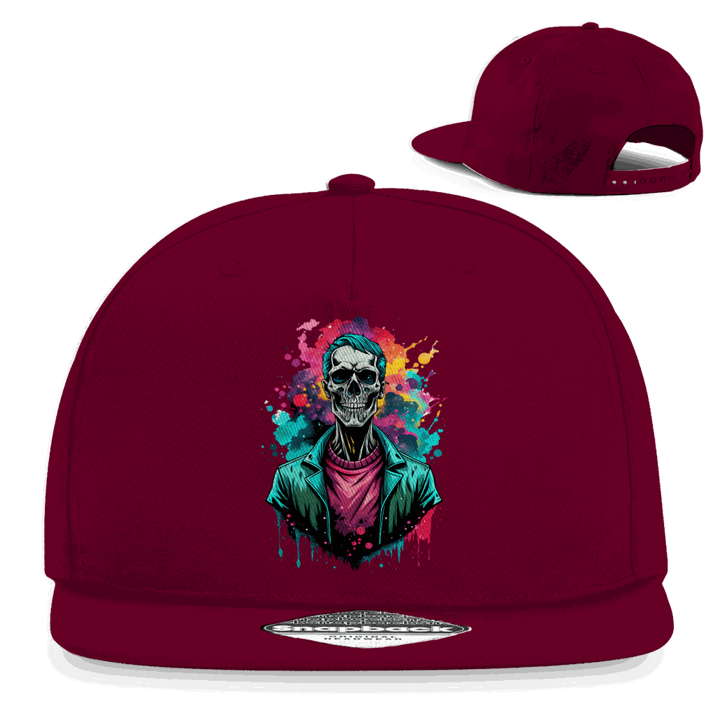 Snapback Rapper Cap - Skull Print Art | Division420®