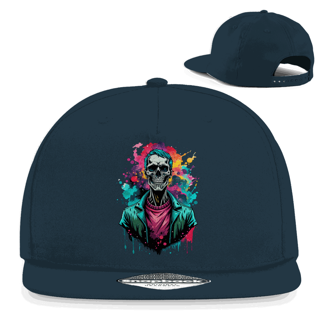 Snapback Rapper Cap - Skull Print Art | Division420®
