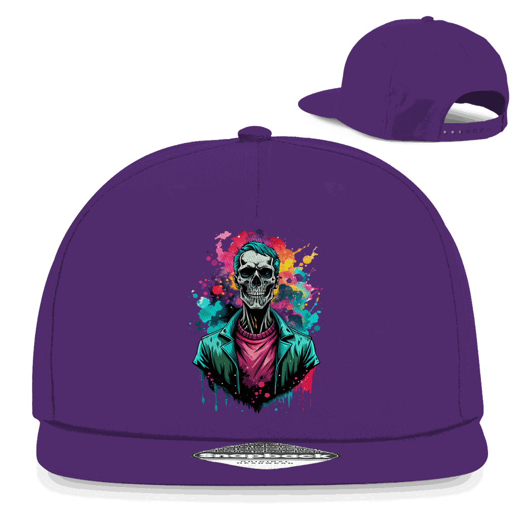 Snapback Rapper Cap - Skull Print Art | Division420®