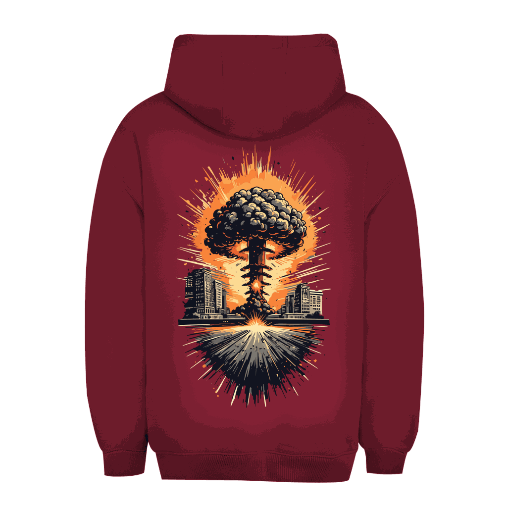 Unisex oversize hoodie with adjustable hood and kangaroo pocket by Division420