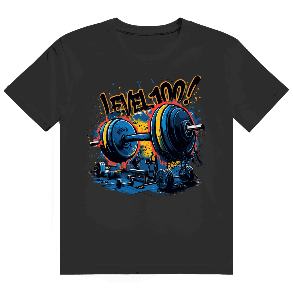 Heavy Cotton T-Shirt - GYM Level 100! | Division420®