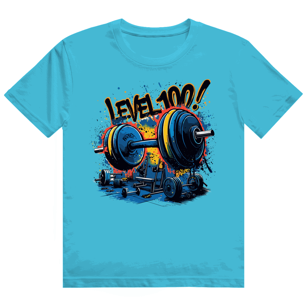 Heavy Cotton T-Shirt - GYM Level 100! | Division420®